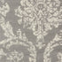 2' X 4' Gray Damask Power Loom Area Rug